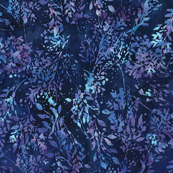 Bali Batiks - Violet Waves Y2670-424 Salvia by Hoffman Fabrics, Image