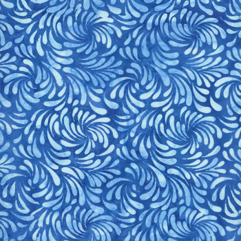 Bali Batiks - Violet Waves Y2675-311 Lake by Hoffman Fabrics
