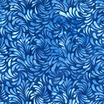 Bali Batiks - Violet Waves Y2675-311 Lake by Hoffman Fabrics, Image