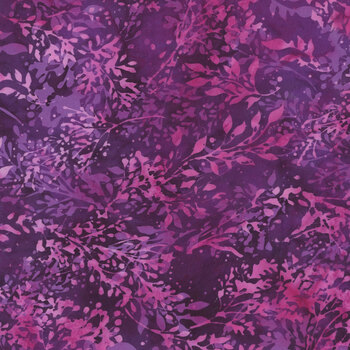 Bali Batiks - Jewel Noir Y2670-405 Wild Berry by Hoffman Fabrics