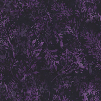 Bali Batiks - Jewel Noir Y2670-701 Deep Amethyst by Hoffman Fabrics