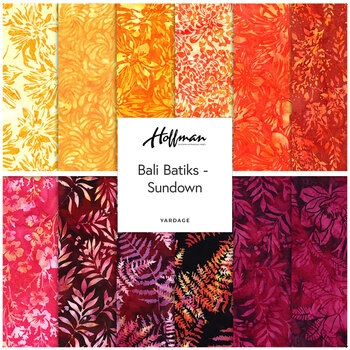 Bali Batiks - Sundown  Yardage by Hoffman Fabrics, Image