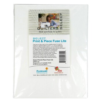Quilter's Select - Select Print & Piece Fuse Lite 8-1/2in x 11in 25pk, Image
