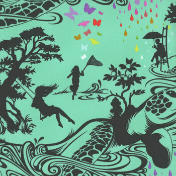 Prince Charming Déjà Vu PWTP276.SWEETMINT by Tula Pink for FreeSpirit Fabrics