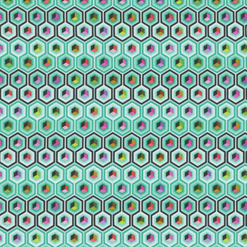 Prince Charming Déjà Vu PWTP280.SWEETMINT by Tula Pink for FreeSpirit Fabrics