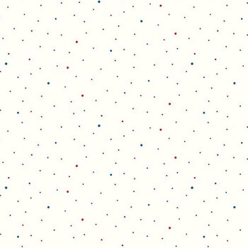 Dapple Dot on White C645-PATRIOTIC by Riley Blake Designs, Image