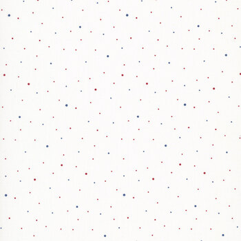 Dapple Dot on White C645-PATRIOTIC by Riley Blake Designs