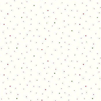 Dapple Dot on White C645-CHRISTMAS by Riley Blake Designs, Image
