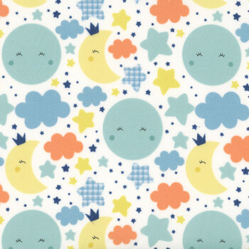 Love You To The Moon Flannel F18270-MULTI by Echo Park Paper Co. for Riley Blake Designs