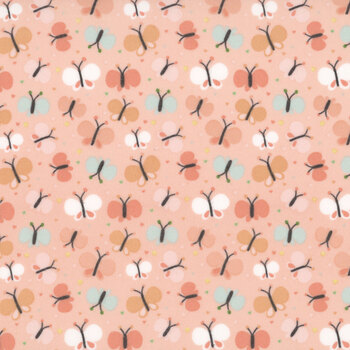 Love You To The Moon Flannel F18272-CORAL by Echo Park Paper Co. for Riley Blake Designs