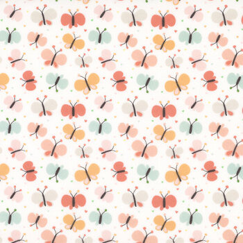 Love You To The Moon Flannel F18272-WHITE by Echo Park Paper Co. for Riley Blake Designs