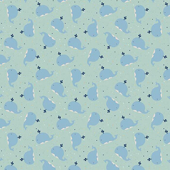 Love You To The Moon F18273-POWDER by Echo Park Paper Co. for Riley Blake Designs, Image