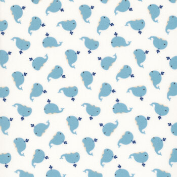Love You To The Moon Flannel F18273-WHITE by Echo Park Paper Co. for Riley Blake Designs