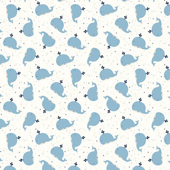 Love You To The Moon F18273-WHITE by Echo Park Paper Co. for Riley Blake Designs, Image