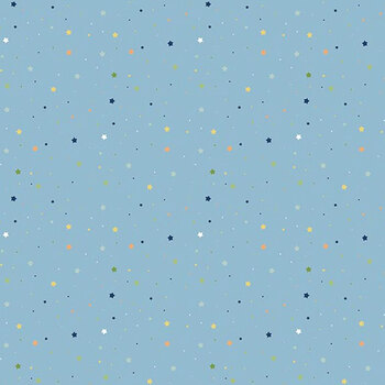 Love You To The Moon F18276-BLUE by Echo Park Paper Co. for Riley Blake Designs, Image