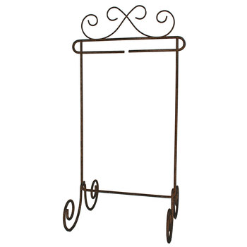 Craft Holder Scroll Single Stand - Copper - 6" x 12", Image