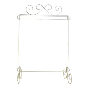 Craft Holder Scroll Single Stand - White - 12" x 14", Image