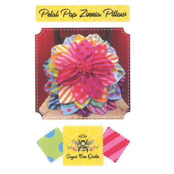 Petal Pop Zinnia Pillow Pattern, Image