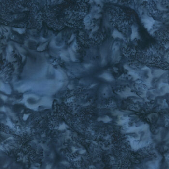 1895-19 Navy Watercolor Batik by Hoffman Fabrics, Image