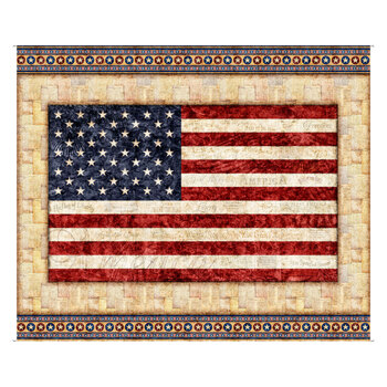 American Heritage 32296-X Panel by Morris Creative Group for Quilting Treasures Fabrics, Image
