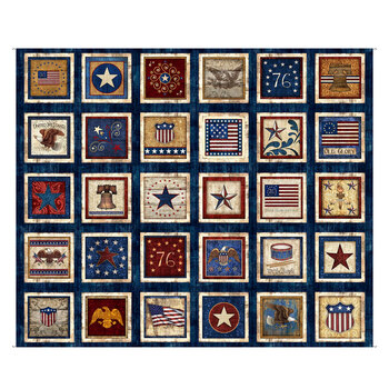 American Heritage 32297-RB Panel by Morris Creative Group for Quilting Treasures Fabrics, Image