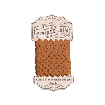 Lori Holt 1/4" Ric Rac Vintage Trim- 12yds - Caramel, Image