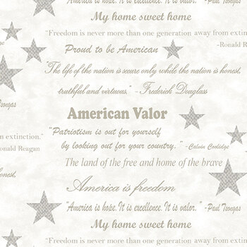 American Valor 108" Wide 16872W-07 Light Natural by Cheryl Haynes for Benartex, Image