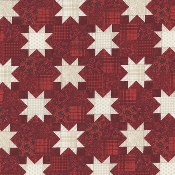 American Valor 16873-19 Dark Red by Cheryl Haynes for Benartex, Image