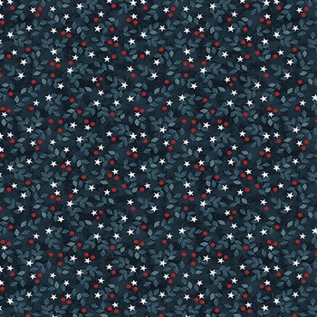 American Valor 16877-57 Navy/Red by Cheryl Haynes for Benartex, Image
