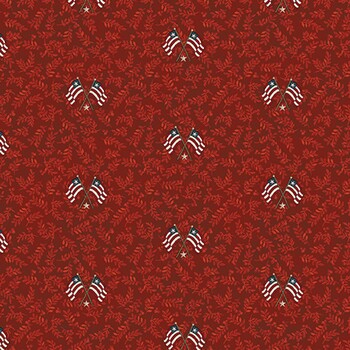 American Valor 16878-10 Red by Cheryl Haynes for Benartex, Image