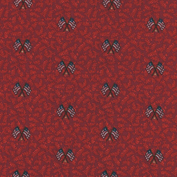 American Valor 16878-10 Red by Cheryl Haynes for Benartex, Image