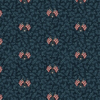 American Valor 16878-55 Blue by Cheryl Haynes for Benartex, Image