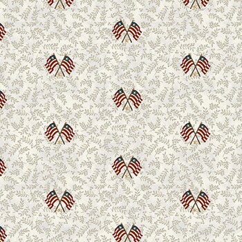 American Valor 16878-70 Natural by Cheryl Haynes for Benartex, Image