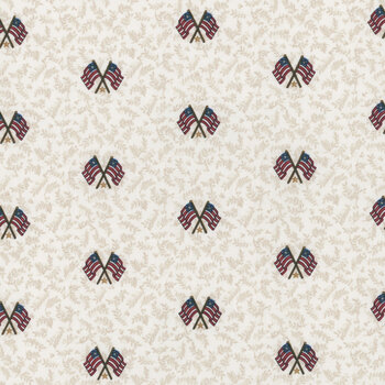 American Valor 16878-70 Natural by Cheryl Haynes for Benartex, Image