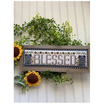 Blessed - Word Swap Cross Stitch Pattern, Image