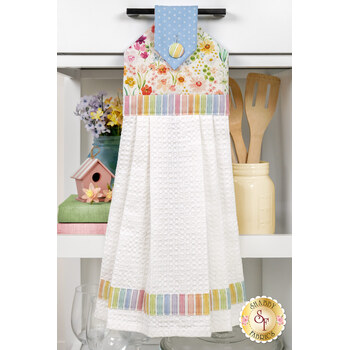  Hanging Towel Precut Kit - Spring Cheer - White, Image