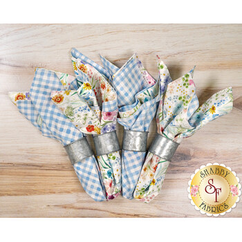  Cloth Napkins Kit - Makes 4 - Spring Cheer, Image