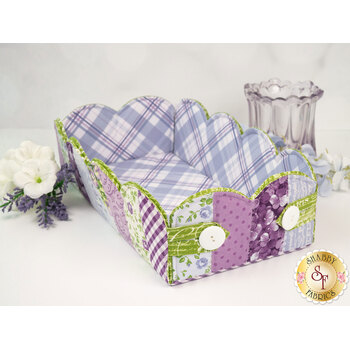  Scalloped Basket Kit - Hydrangeas in the Garden, Image