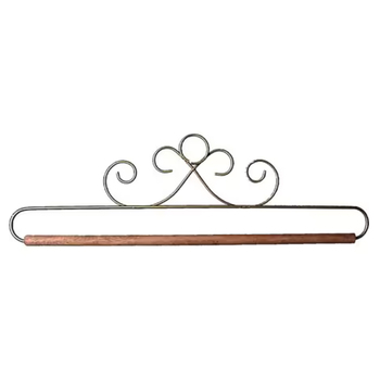 French Curl Holder with Dowel - 12" Gold, Image