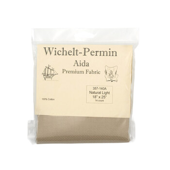 Natural Light 14 Count Aida Cross Stitch Cloth by Wichelt, Image