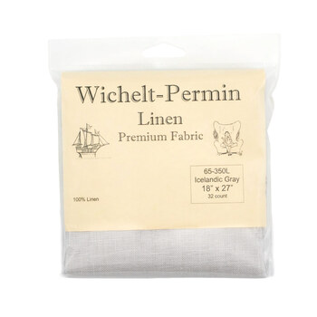 Icelandic Gray 32 Count Linen Cross Stitch Cloth by Wichelt, Image