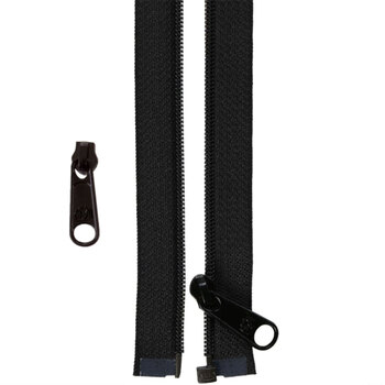 ByAnnie Handbag Zipper 50" Separating Zipper and Extra Slide - 105 Black, Image