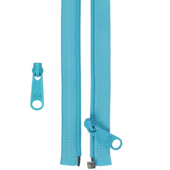 ByAnnie Handbag Zipper 50" Separating Zipper and Extra Slide - 214 Parrot Blue, Image