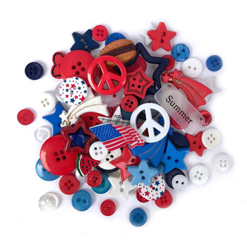 Buttons Galore & More - Patriotic Value Pack, Image