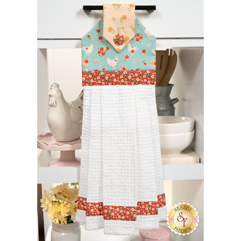  Hanging Towel Precut Kit - Farmhouse Fancy - Teal