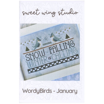 WordyBirds - January Cross Stitch Pattern, Image