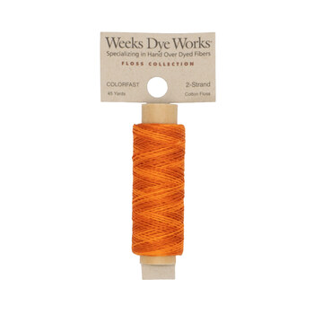 Weeks Dye Works 2228-S Pumpkin - 2 Strand 45 yard Embroidery Floss, Image