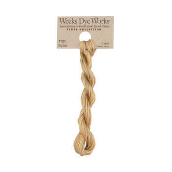 Weeks Dye Works 1121 Straw - 6 Strand Embroidery Floss, Image