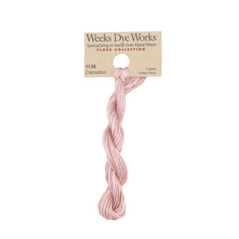 Weeks Dye Works 1136 Carnation - 6 Strand Embroidery Floss, Image