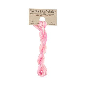 Weeks Dye Works 1138 Sophia's Pink - 6 Strand Embroidery Floss, Image